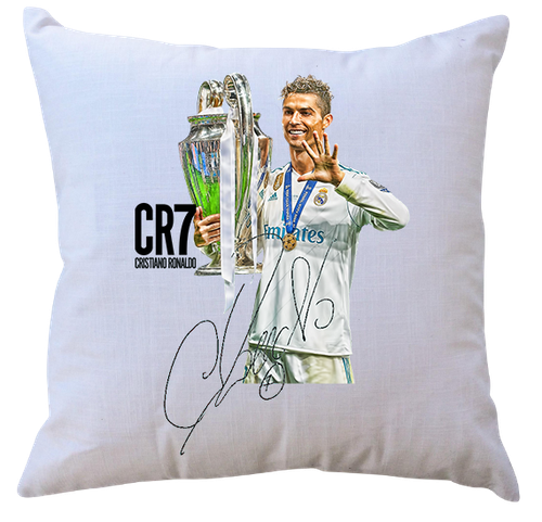 Poduszka z wkładem - Cristiano Ronaldo z autografem - dla fana na Arena.pl