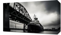 Obraz 50x30cm Statek przy Moście