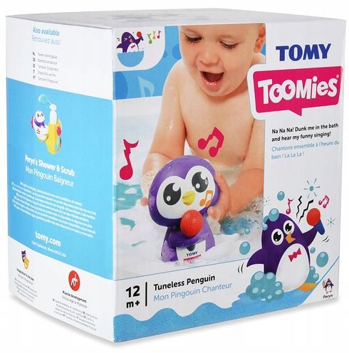 BEZPIECZNA ZABAWKA KĄPIELOWY PINGWIN 12M+ TOMY na Arena.pl