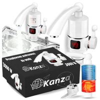 PRZEPŁYWOWY PODGRZEWACZ DO WODY ELEKTRYCZNY LCD FLEX OBROTOWY KRAN 3000W