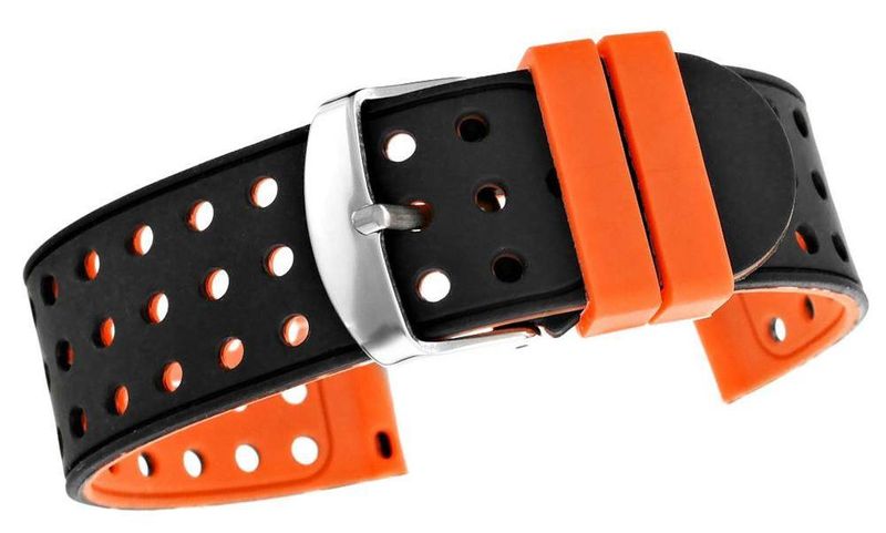 Pasek silikonowy POMARAŃCZOWY U12-20-4 zdjęcie 1