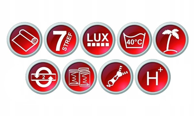 Materac ALOE VERA KOKOS 180x200 Pocket 7 Stref LUX zdjęcie 9