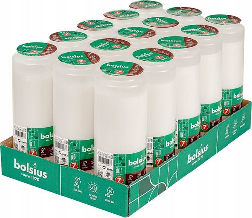Całoroczne Wkłady Olejowe do Zniczy 17,7 cm Bolsius RC7 białe 140h - 15 szt na Arena.pl