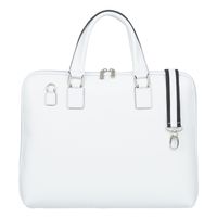 VERA PELLE torebka skórzana teczka A4 torba na laptopa V537 biała