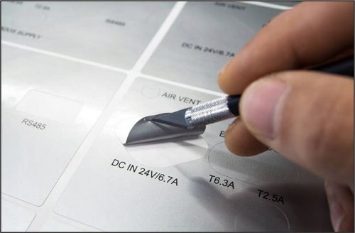 Naklejki ETYKIETY REKLAMOWE + twoje LOGO dowolny nadruk 250 sztuk 4 cm na Arena.pl