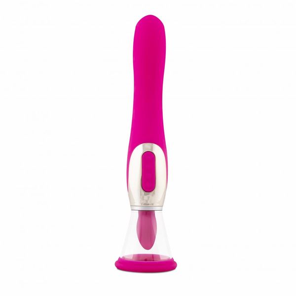 Pleasure Pump With G-Spot Vibrator - Pink zdjęcie 4
