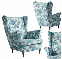 Fotel uszak skandynawski liście tropikalne monstera jung Print Family Meble