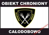 Tablica INFORMACYJNA OBIEKT CHRONIONY tabliczka znak ochrona