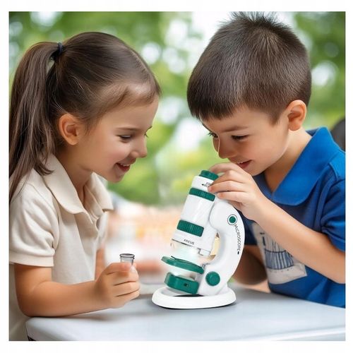 MIKROSKOP EDUKACYJNY DLA DZIECI 2W1 LABORATORIUM 60X/180X + AKCESORIA na Arena.pl