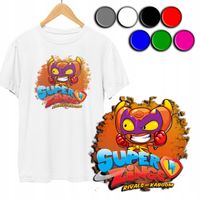 KOSZULKA DZIECIĘCA T-SHIRT Z NADRUKIEM - SUPER ZINGS WZORY - M 134-140