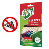 Expel Pułapka na mole odzieżowe ubraniowe Klejowa Bez zapachu 12 tyg. 1szt.
