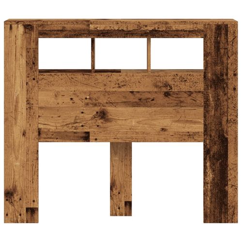 Wezgłowie łóżka z LED, stare drewno, 120x18,5x103,5 cm na Arena.pl