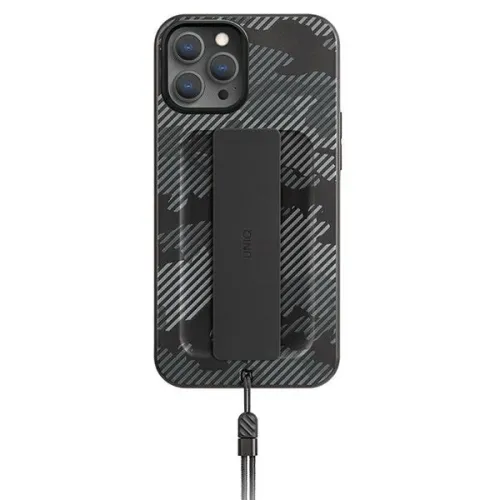 Etui Uniq Heldro na iPhone 12 Pro Max - czarne moro na Arena.pl
