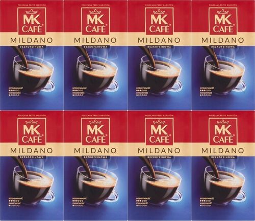 Kawa bezkofeinowa mielona MK Cafe Mildano 250 g x8 na Arena.pl