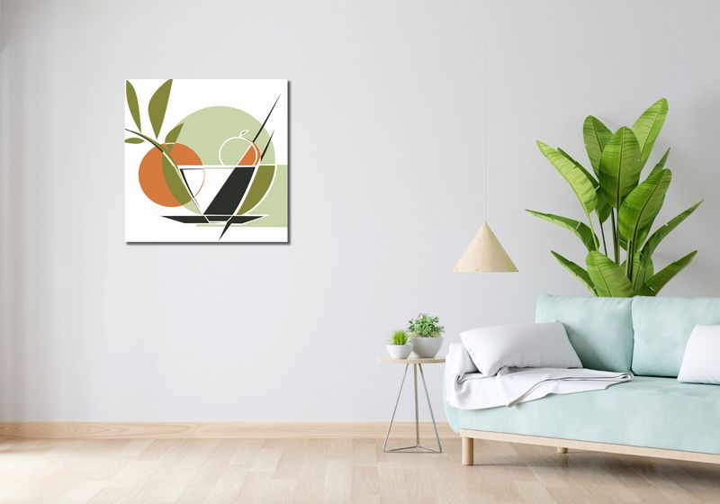 Obraz 70x70cm Owocowa Herbata zdjęcie 2