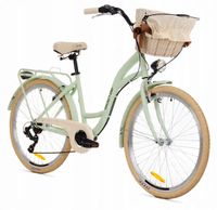 DAMSKI ROWER MIEJSKI Goetze 26 LEKKI DAMKA SHIMANO KOSZ