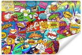 Fototapeta Młodzieżowa KOMIKS Napisy Abstrakcja Graffiti 300cm x 210cm