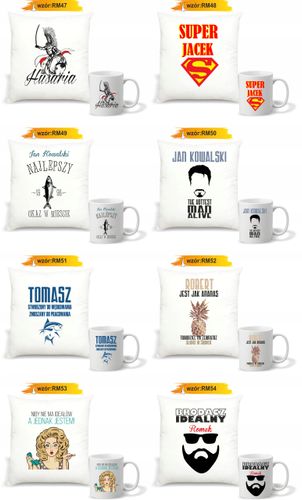 Zestaw PODUSZKA i KUBEK prezent DLA BABCI + zdjęcie twój napis IMIĘ na Arena.pl