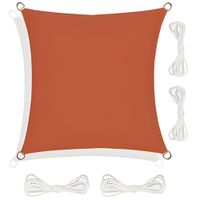 Czerwony wodoodporny żagiel przeciwsłoneczny ogrodowy markiza osłona uv 3x3