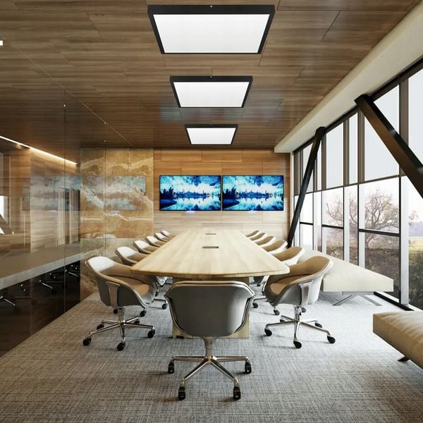 Plafon Interlook 60 x 60 cm czarny zdjęcie 3