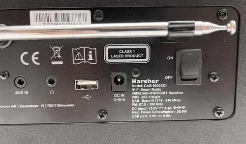 Radio sieciowe DAB+, FM, internetowe Kärcher DAB 9000CDI Czarny na Arena.pl