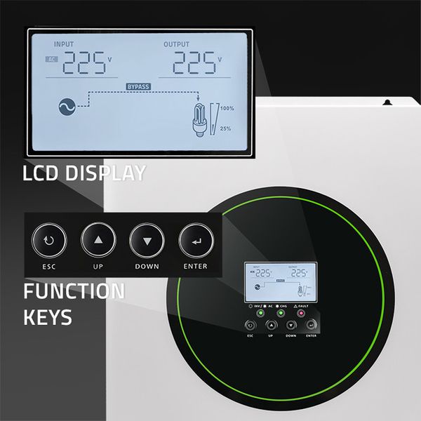 Inwerter Solarny Qoltec 6200W Off-Grid MPPT BMS zdjęcie 4