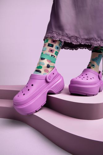 Damskie Buty Chodaki Klapki Platforma Crocs Stomp 209347 Clog 41-42 na Arena.pl