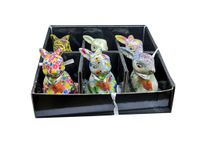 Kpl. 6 skarbonek w display'u - Króliki