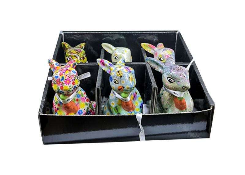 Kpl. 6 skarbonek w display'u - Króliki zdjęcie 1