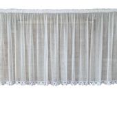 Firana gotowa 400x150,prosta,woal,gip.8 cm Kwiatek