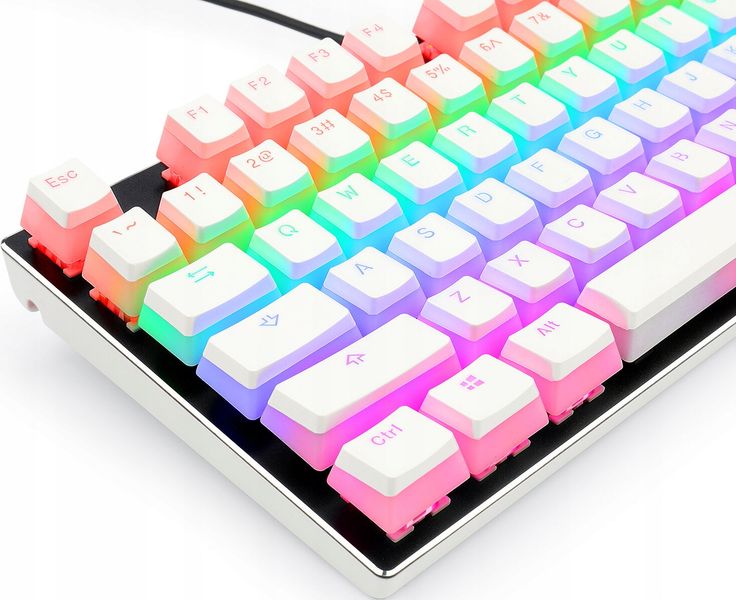 Keycaps Redragon PBT Doubleshot keycaps (białe) zdjęcie 5