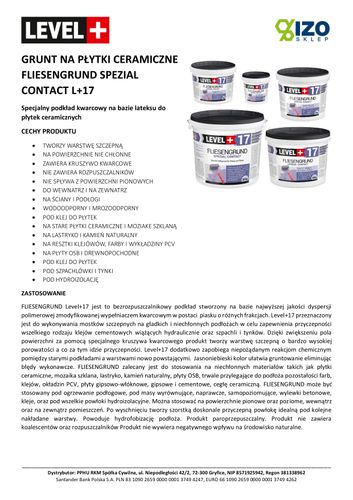 Grunt Płytka na Płytkę 3kg OSB Drewno Level+17 na Arena.pl