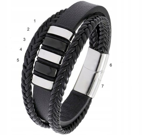 Bransoletka SKÓRZANA IMIONA RODZINY GRAWER na Arena.pl