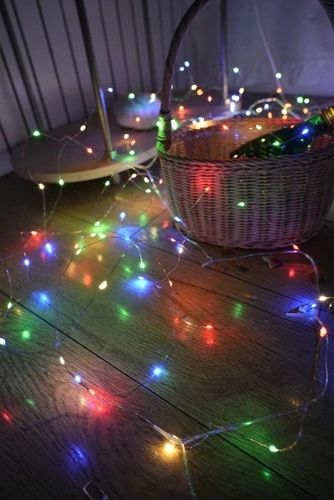 Kurtyna świetlna lampki girlanda anielskie włosie 200LED multikolor na Arena.pl