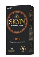 duże prezerwatywy nielateksowe skyn large 10 szt. unimil