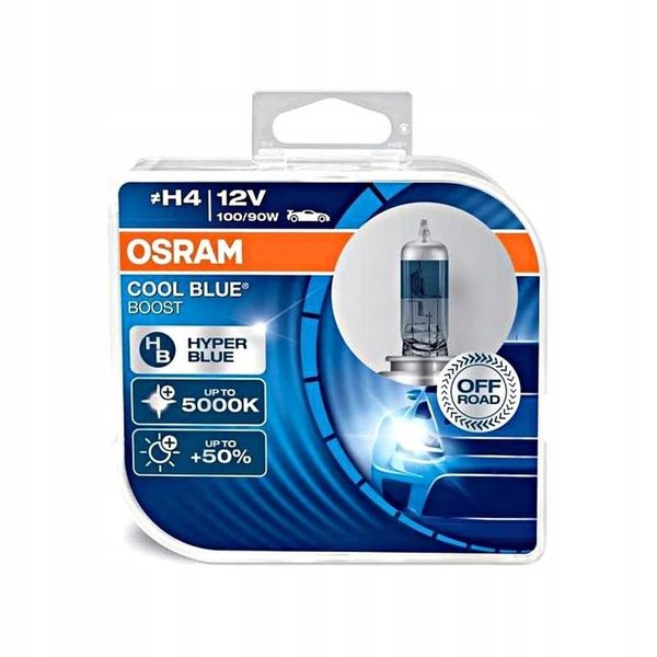Osram Żarówki Cool Blue Boost Hyper H4 5000K +50% zdjęcie 1
