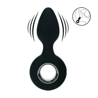 levelz wibrujący korek silikonowy z uchem czarny 11,5 cm