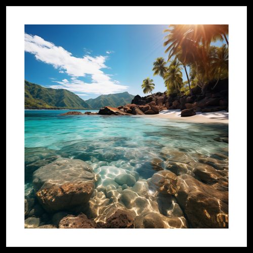 Plakat 50x50cm Odosobniony Raj na Arena.pl