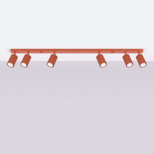 Plafon KARBON 6L ochra czerwona na Arena.pl