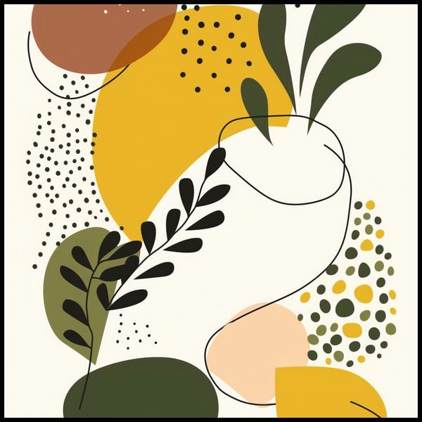 Plakat 100x100cm Botaniczne Impresje zdjęcie 2