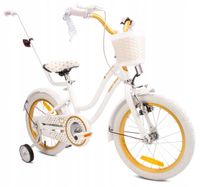 Rower Sun Baby Heart Bike 16" biały, złoty