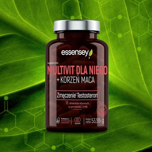 MULTIWITAMINA DLA MĘŻCZYZN 18 SKŁADNIKÓW NA WITALNOŚĆ LIBIDO TESTOSTERON na Arena.pl