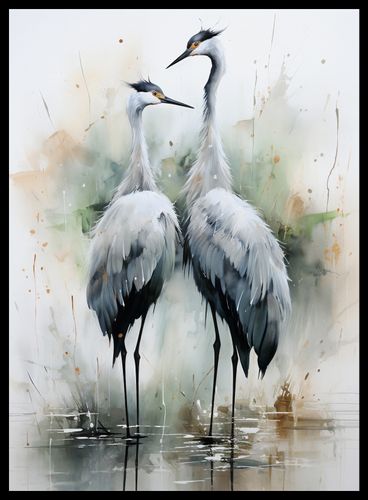 Plakat 40x55cm Tańczące Czaple na Arena.pl