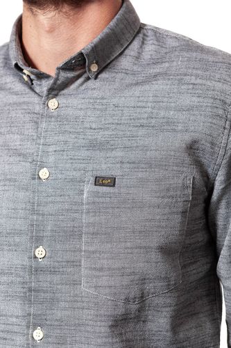 LEE SLIM BUTTON DOWN PITCH BLACK L66XZNEM L na Arena.pl