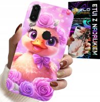 ETUI DO HUAWEI P SMART 2019 - SŁODKA KACZUCHA, KACZKA NA RÓŻOWYM TLE