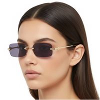 Damskie okulary fotochromowe kat.1-3 przeciwsłoneczne bezramkowe STLF-05