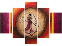 70 100CM OBRAZ 5 ELEM SAO CHANG KULI SNÓW DRUK PŁÓTNO