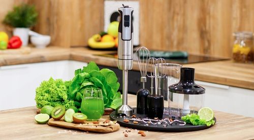 BLENDER RĘCZNY WIELOFUNKCYJNY MIKSER LEHMANN TYTANOWE OSTRZA MOCNY na Arena.pl