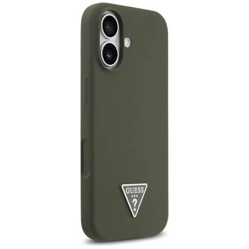 Etui Guess Silicone Triangle Logo MagSafe do iPhone 17 khaki na Arena.pl