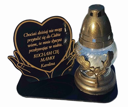 podstawka na znicze,STATUETKA Z TWOIM GRAWEREM, znicz na DZIEŃ DZIADKA na Arena.pl